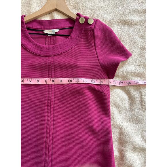 Boden Herimone Ottoman Ribbed Dress Size 4 Short Sleeve - Picture 7 of 9